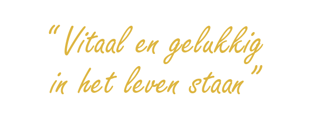 Text in gold: