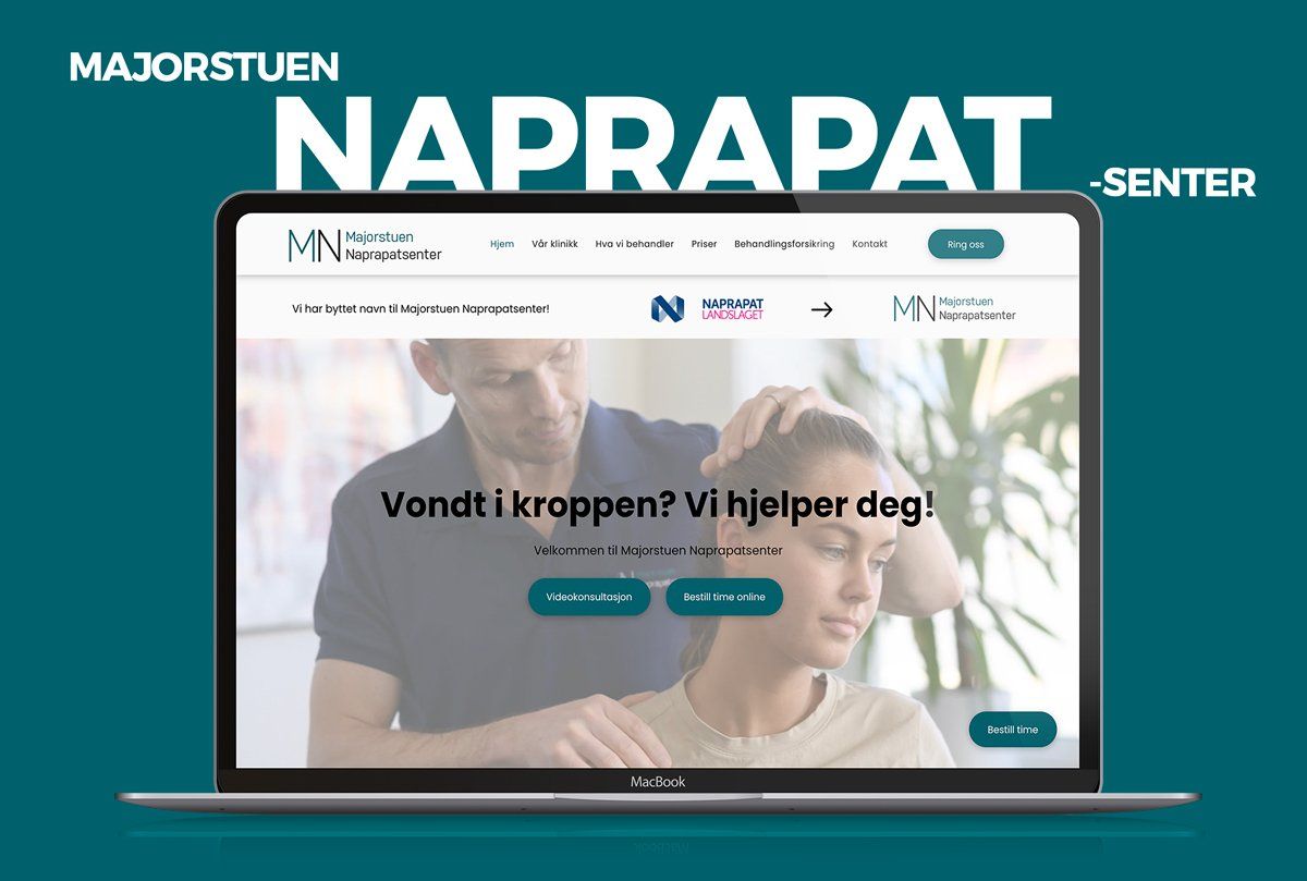 Oase Media har laget nettside til Majorstuen Naprapatsenter