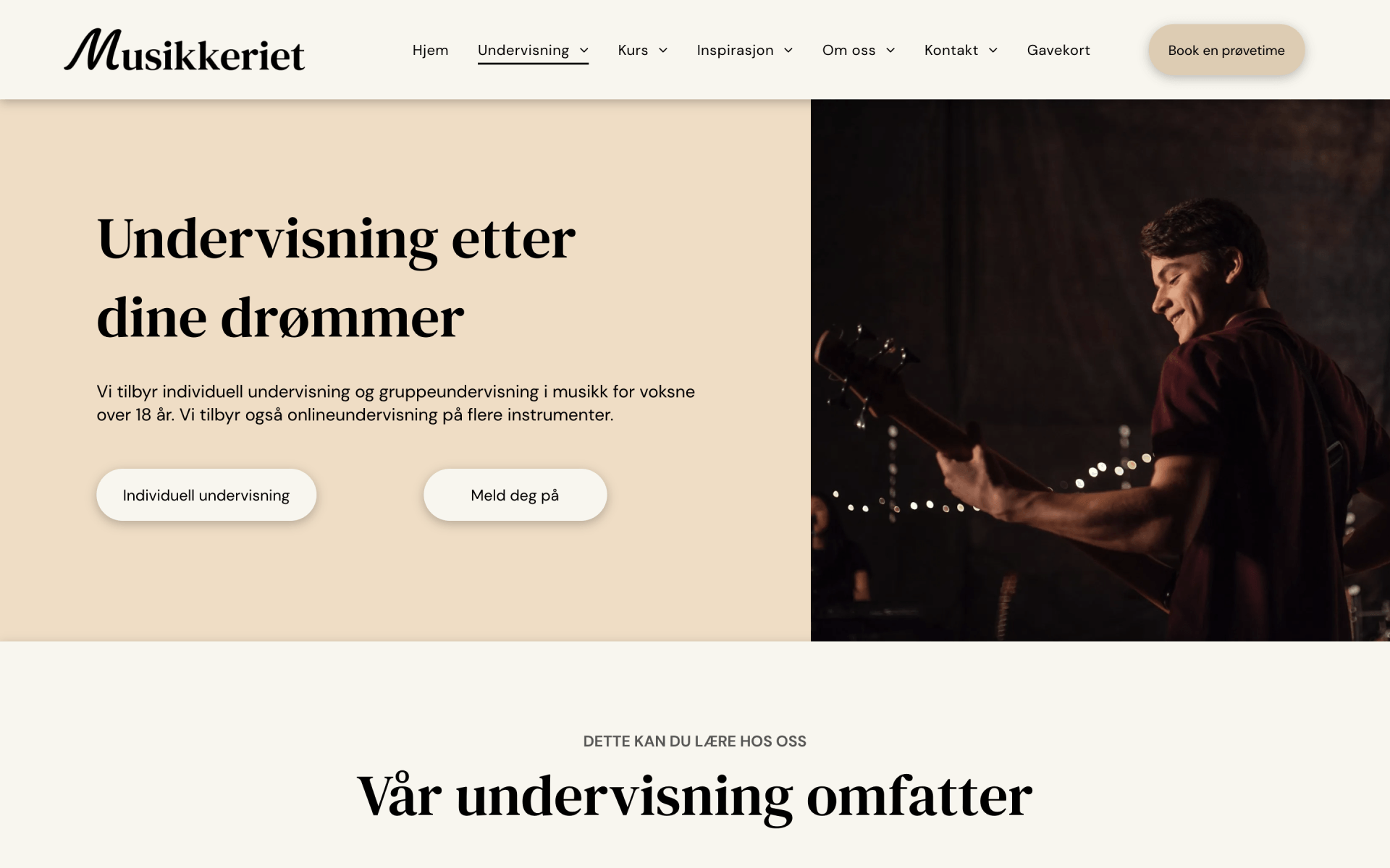 Oase Media har laget nettside til Musikkeriet