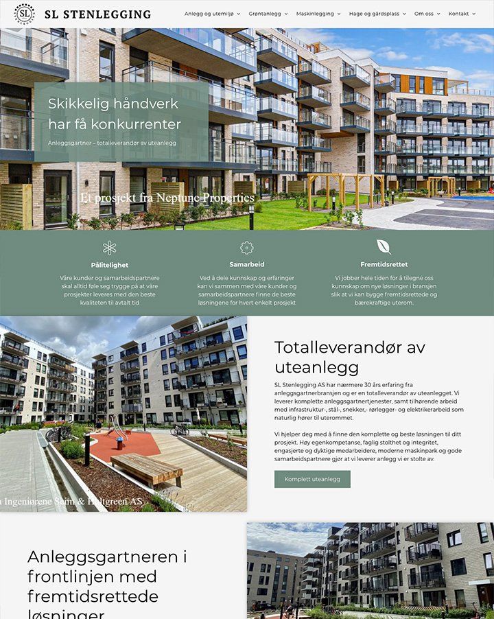 Nettside til Veifag laget av Oase Media