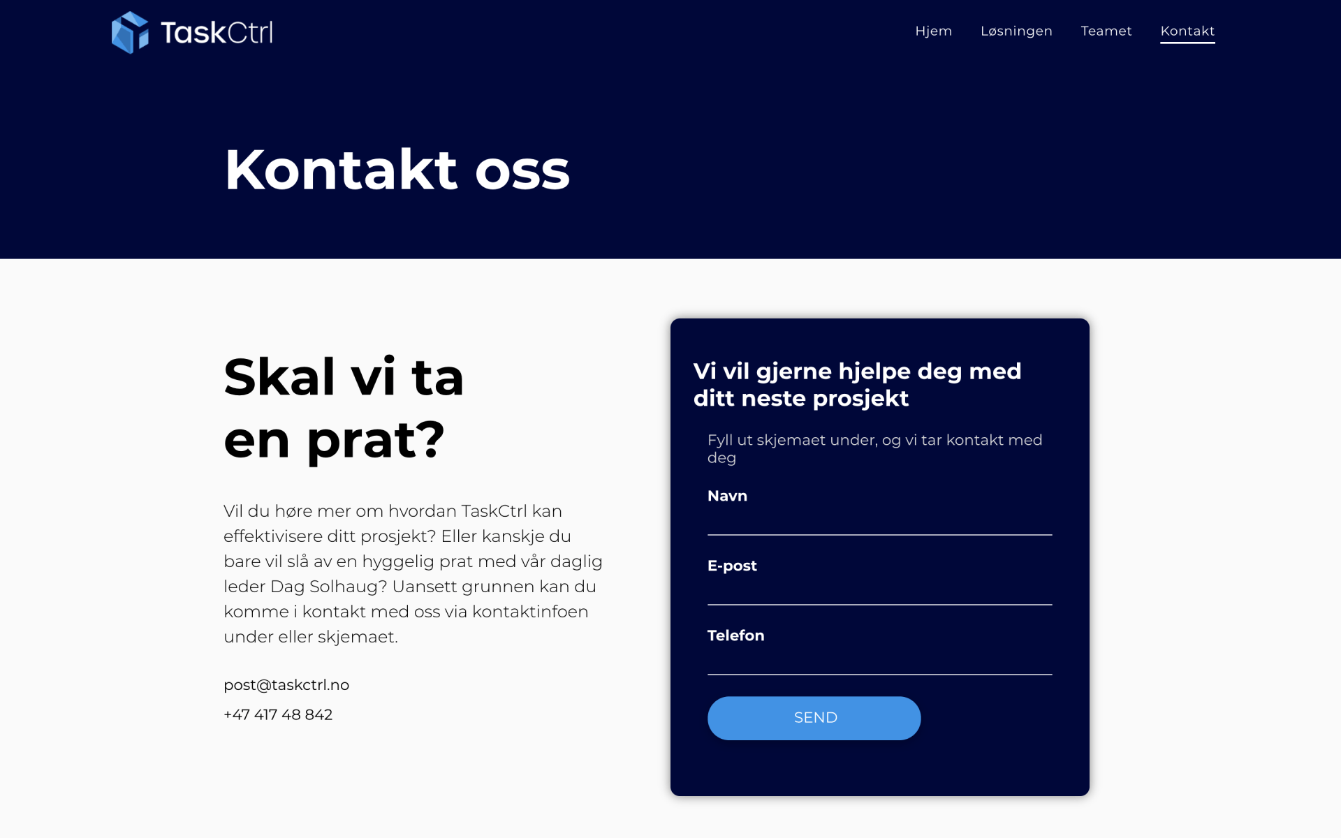 Oase Media har laget nettside til Høyres Hus