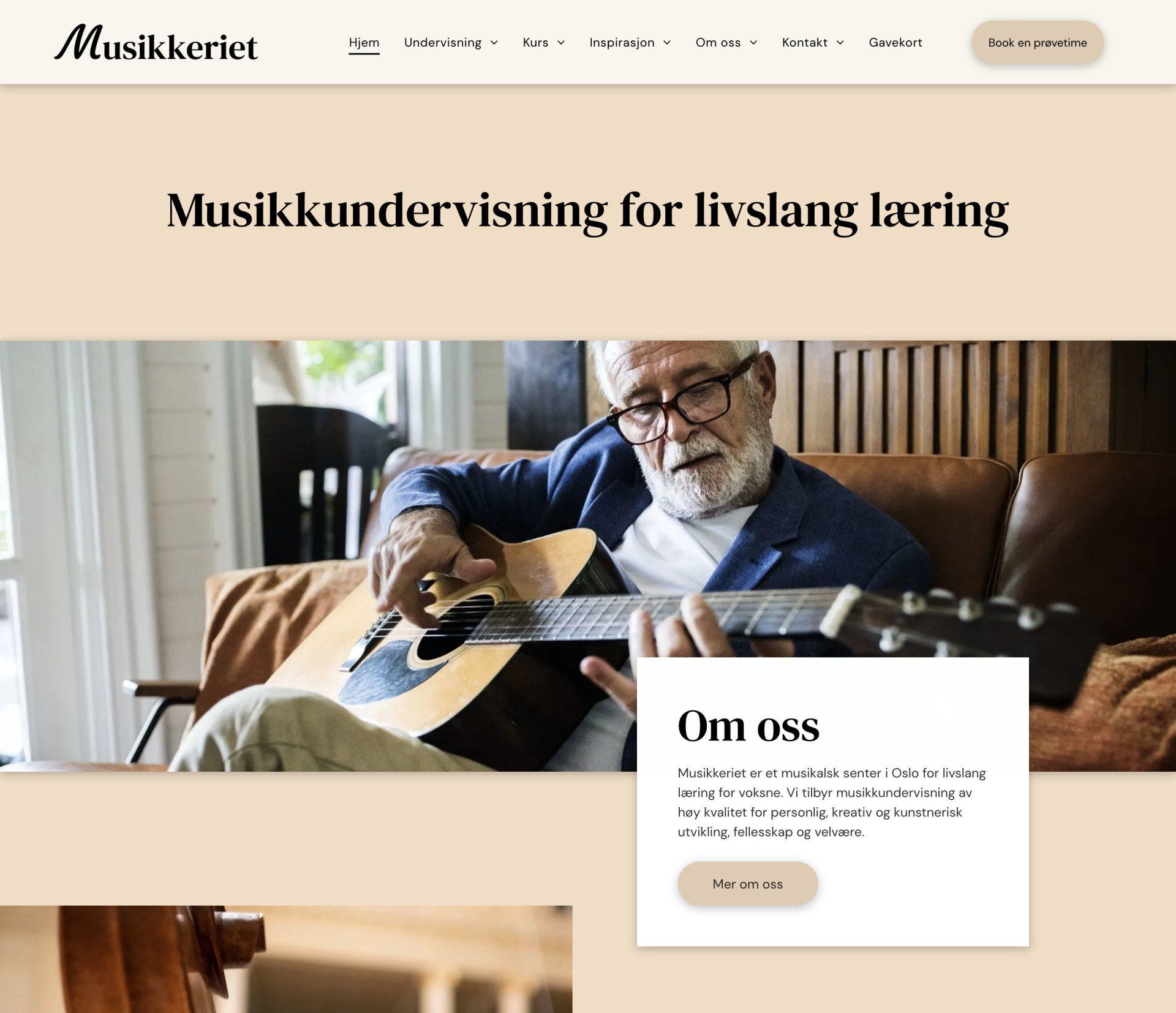 Oase Media har laget nettside til Musikkeriet
