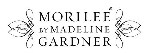 Ein schwarz-weißes Logo für Morilee von Madeline Gardner