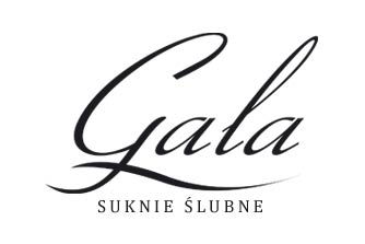 Ein schwarz-weißes Logo für Gala Suknie Slubne