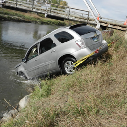 Towing — Blue Car On Tow Truck in Gallatin County, MT