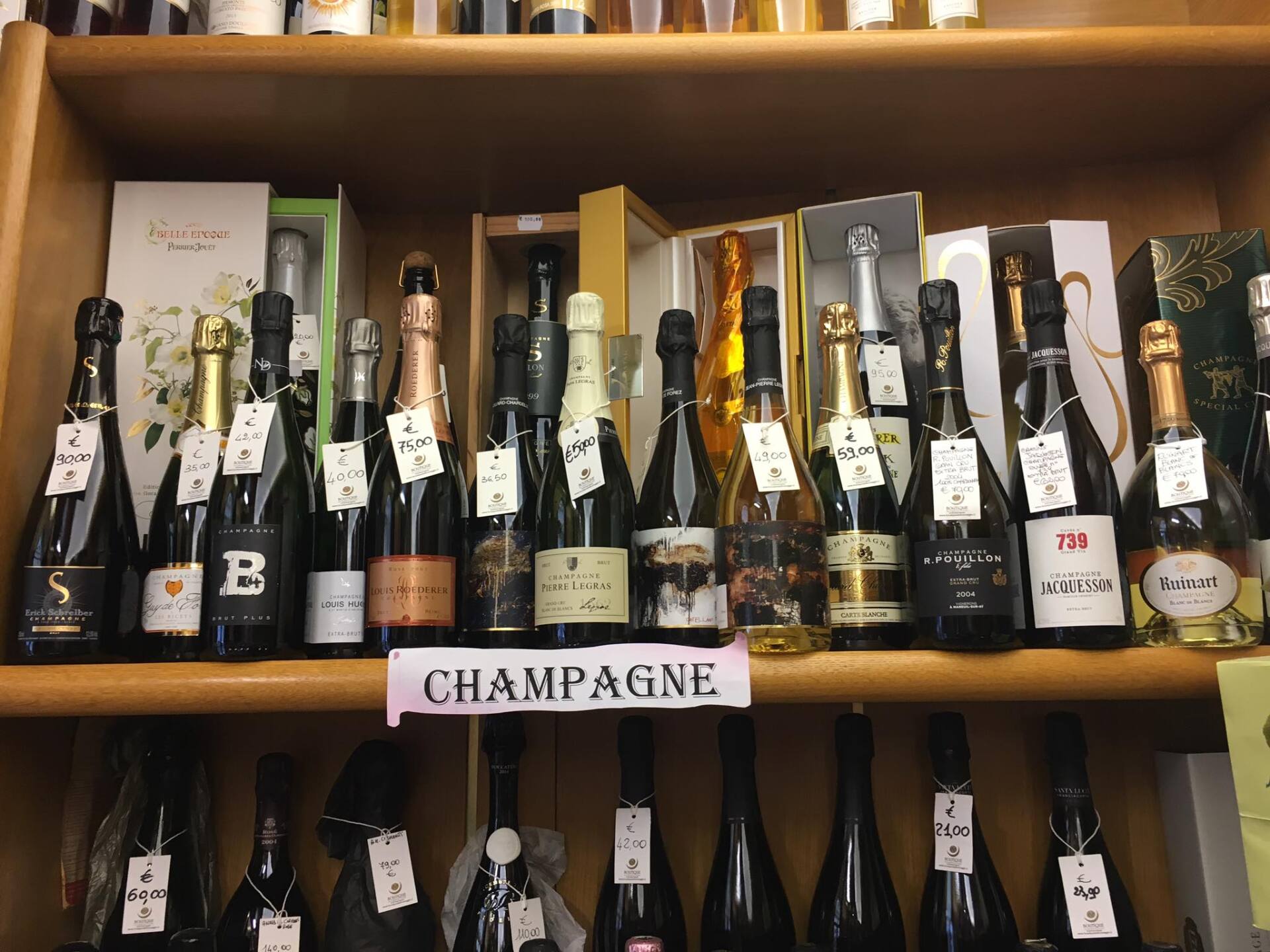 Vini in esposizione
