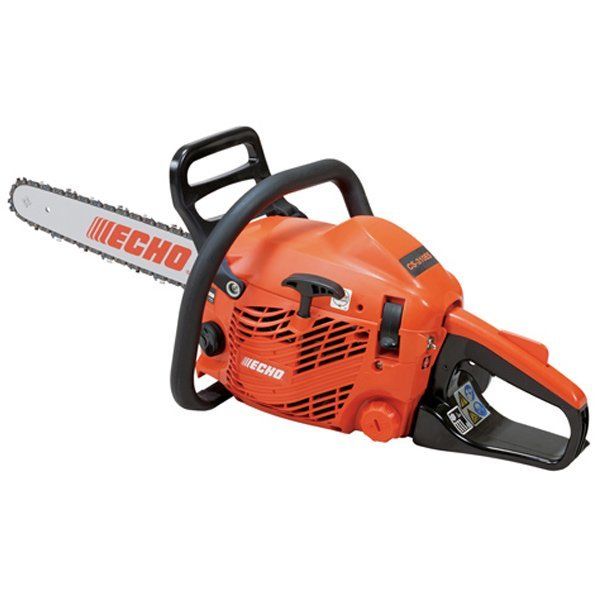 large orange chainsaw
