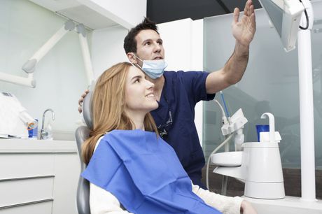 Discussing X-Rays at our dental clinic in Mondovi, WI