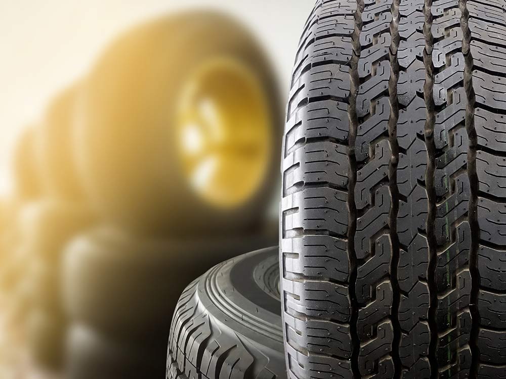 tyres on showcase