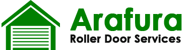business logo arafura roller door services logo