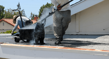 Flat roofing installations