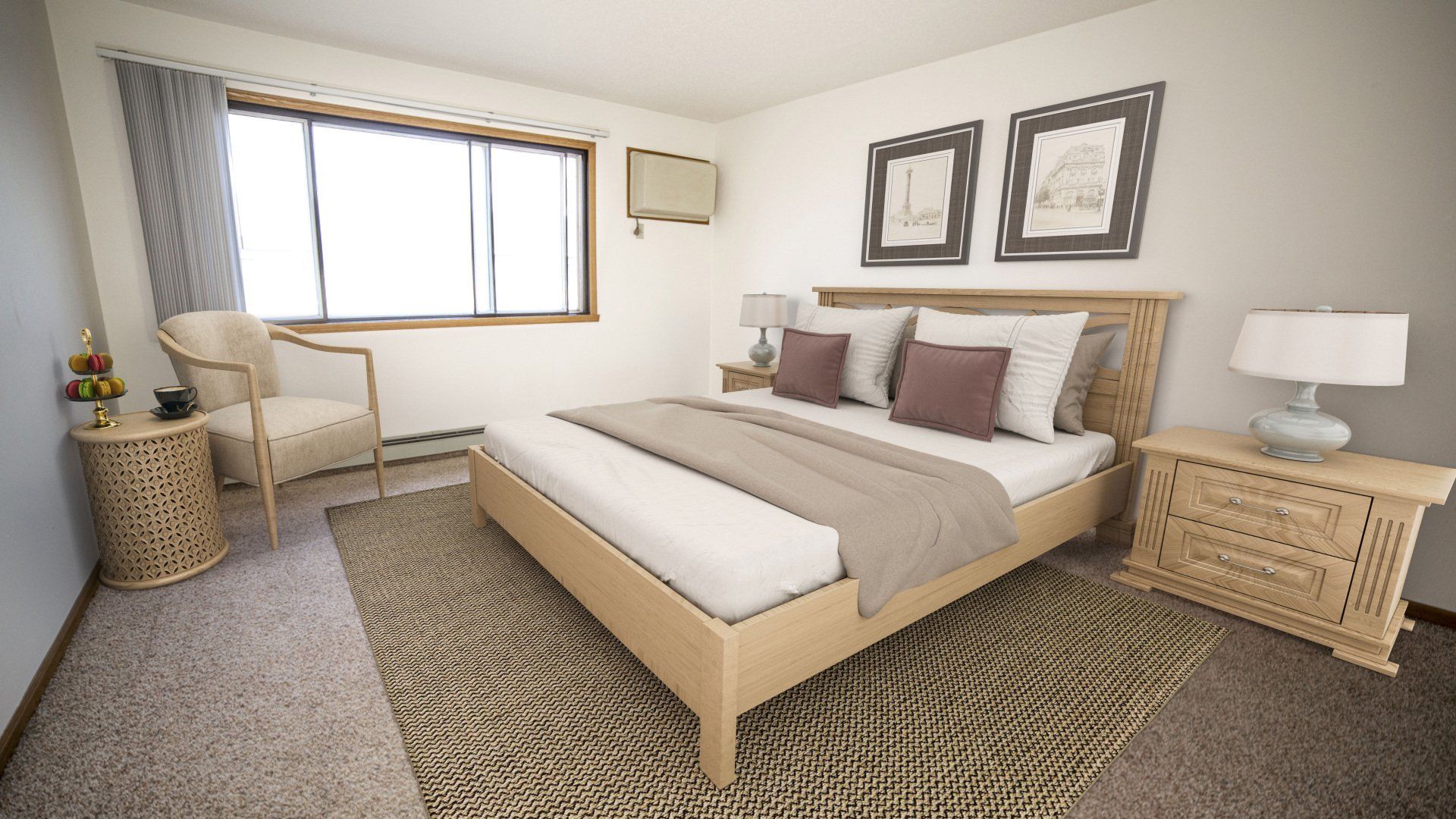 Evans Place bedroom