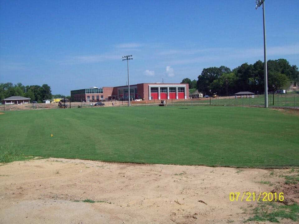 Excavating on the field - construction site prep in Bessemer, Al