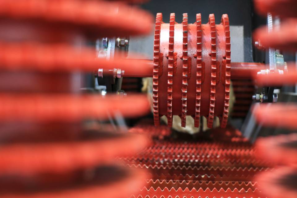parts of a machine after being repaired
