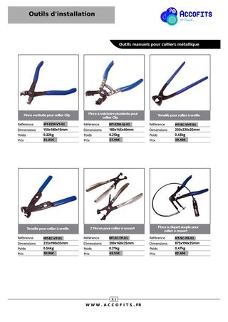 Accofits - outils d'installation