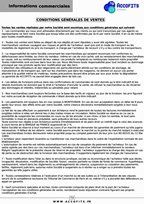 Conditions générales de vente Accofits