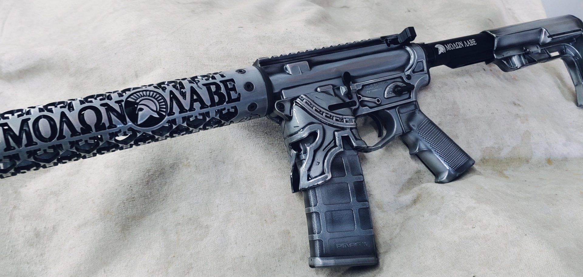 Customized assault rifle with