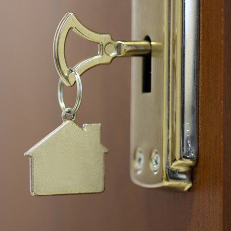 A key in the lock