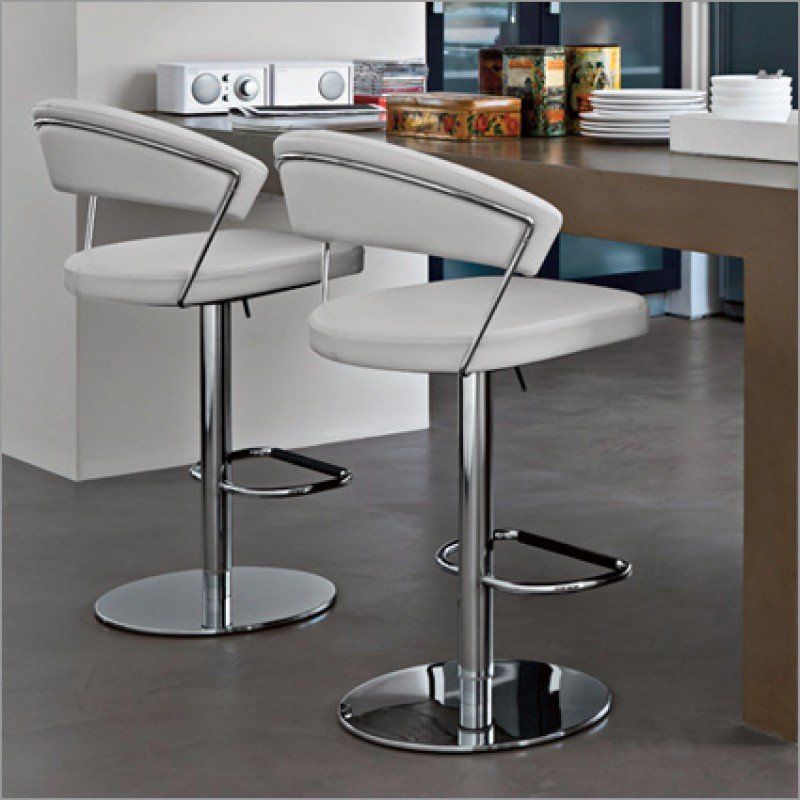 Calligaris New York Leather - Lift Stool