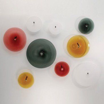 pool wall medallions glass
