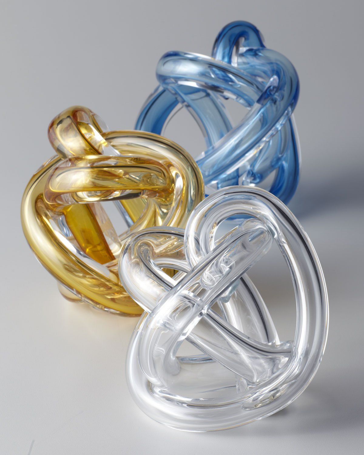 glass knot sculpture