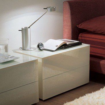 enea nightstand - glass
