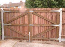 wooden gate