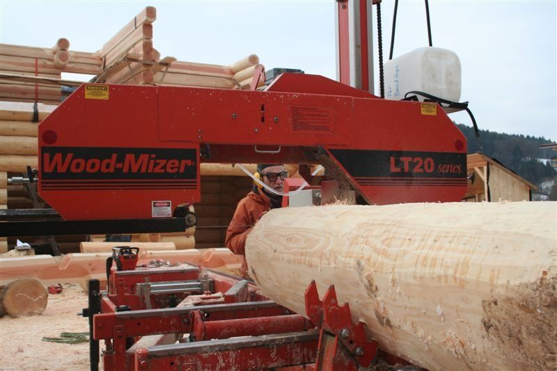 Cutting the Logs for the Houses