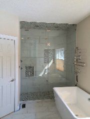 Glass Products — Another angle of a Glass Door In Columbus, IN