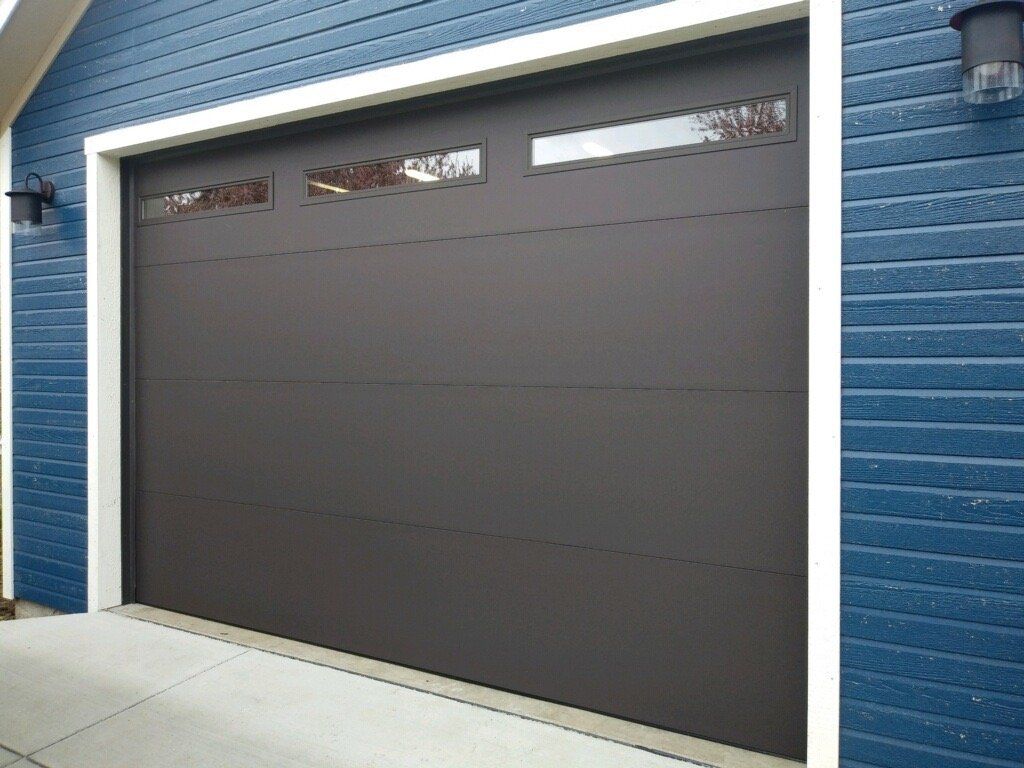 Flush Bronze Garage Door — Everett, WA — Overhead Doors Everett