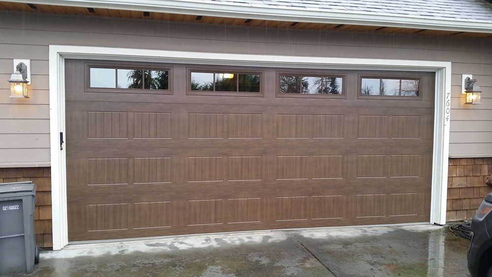 Mission Oak Glass Garage Door — Everett, WA — Overhead Doors Everett