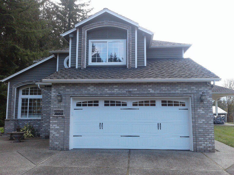 White Hardware Garage Door — Everett, WA — Overhead Doors Everett