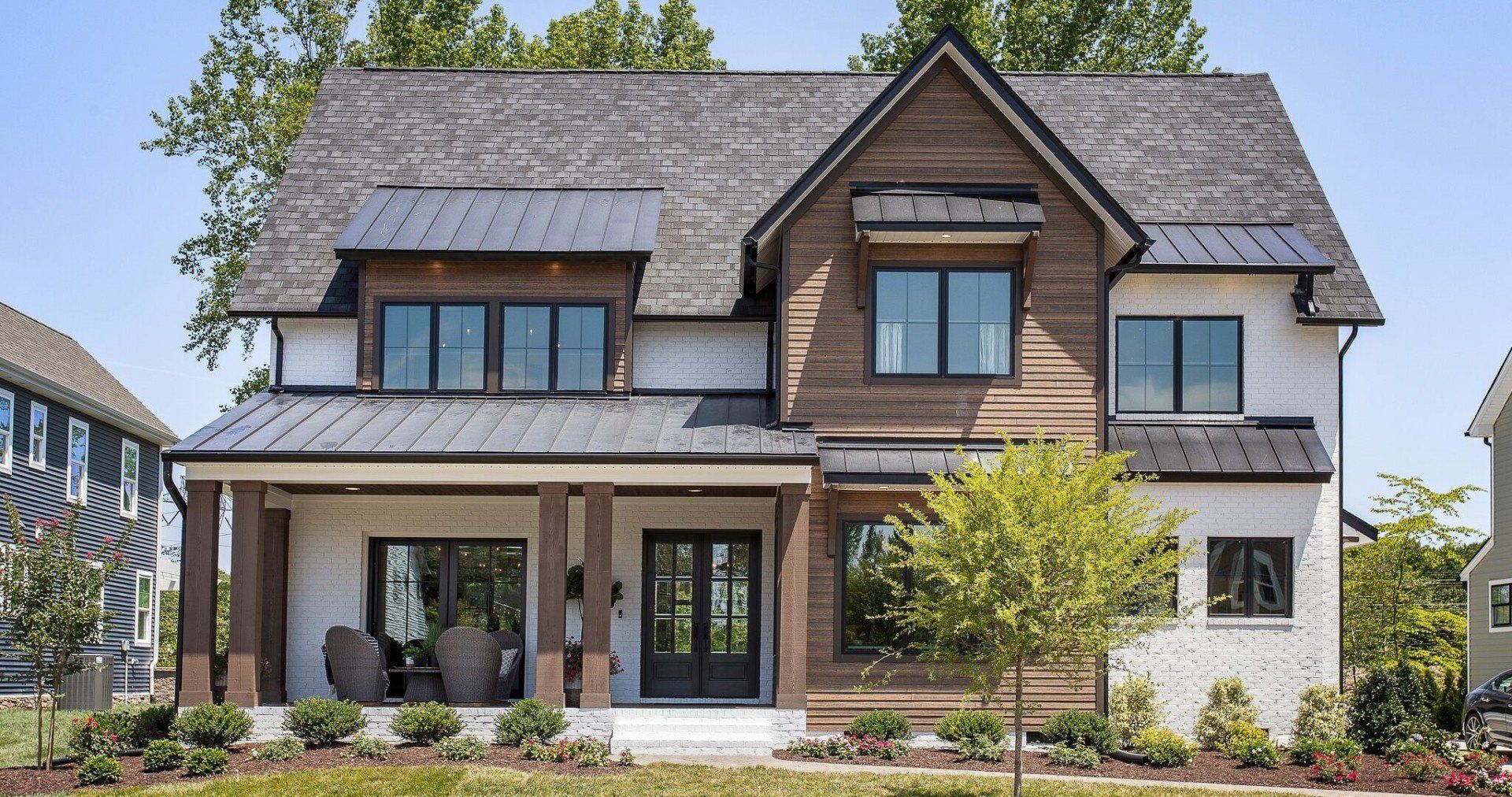 House With Chairs Outside — Le Gault Homes — Glen Allen, VA