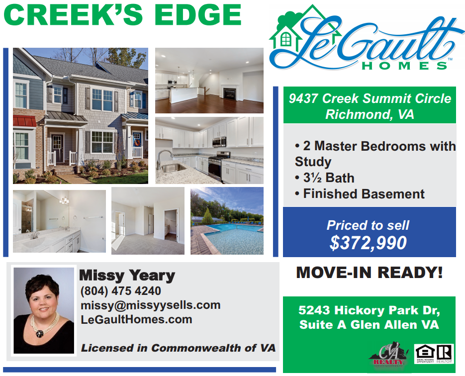 Homes — Creek's Edge Banner in Glen Allen, VA