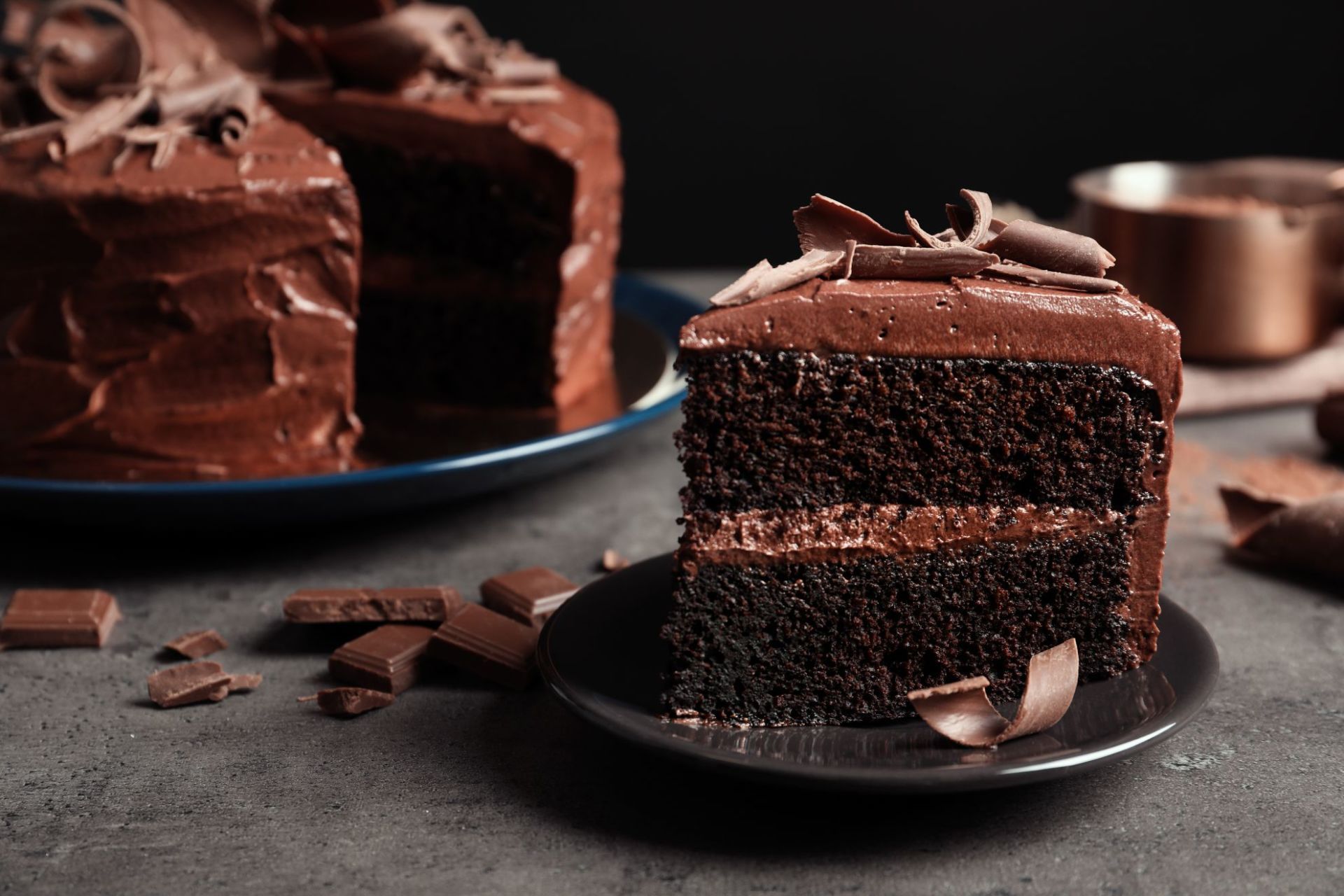 torta al cioccolato a due strati