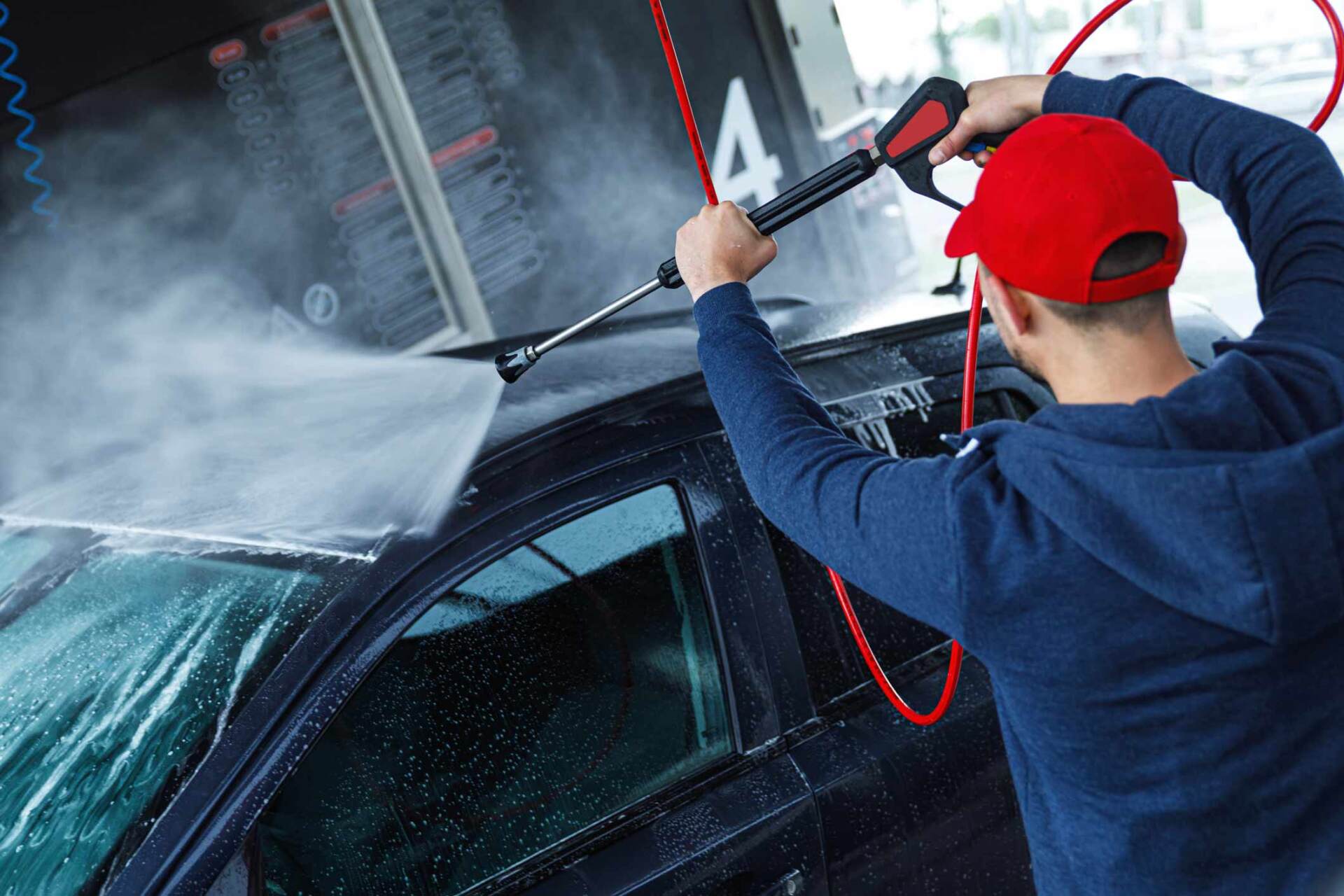 Professional Car Wash Worker — Topeka, Kansas — Eagle Auto Wash & Detailing Salon