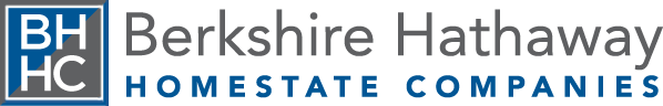 Logo for Berkshire Hathaway Homestate Companies with the blue