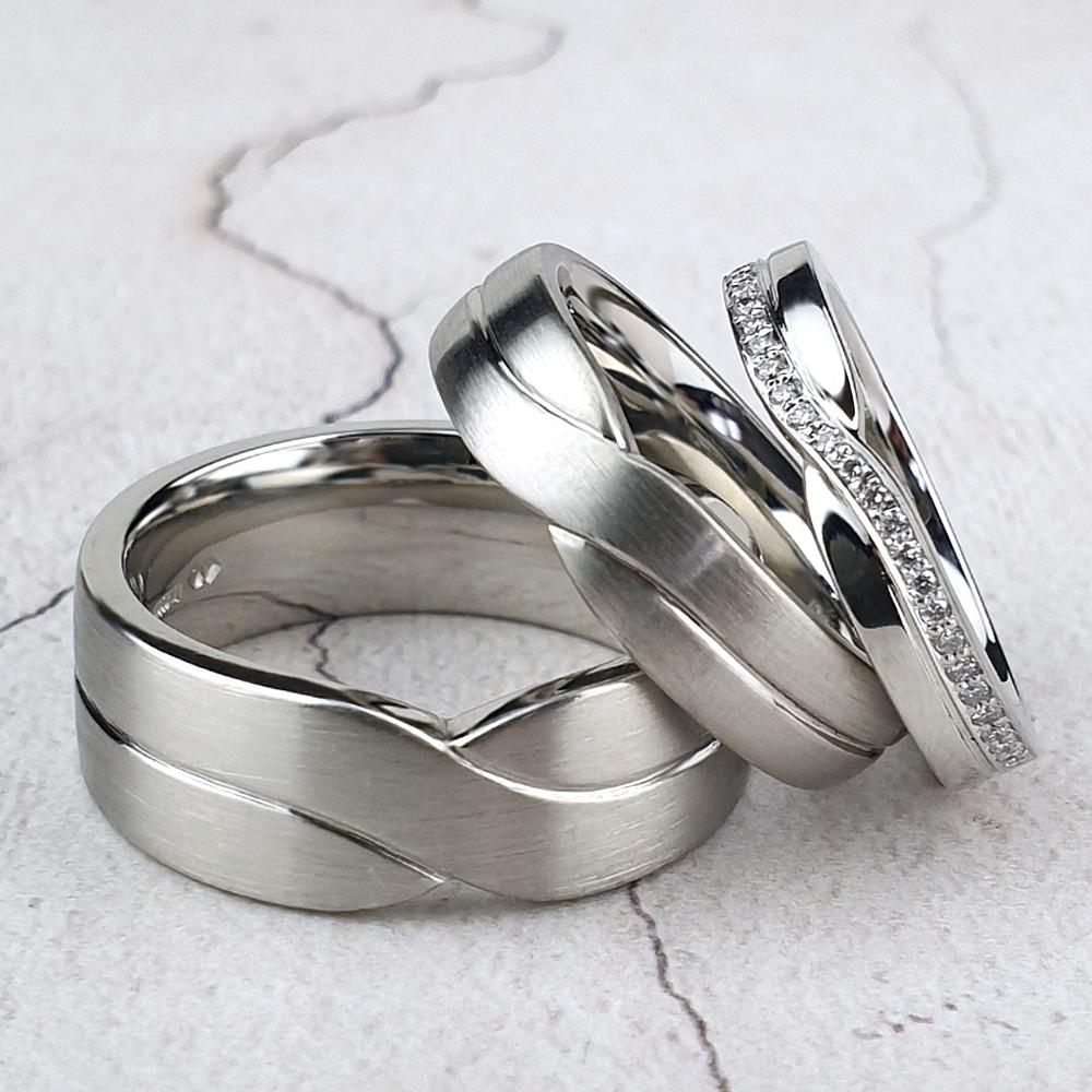 Twist effect wedding rings Twist effect wedding rings