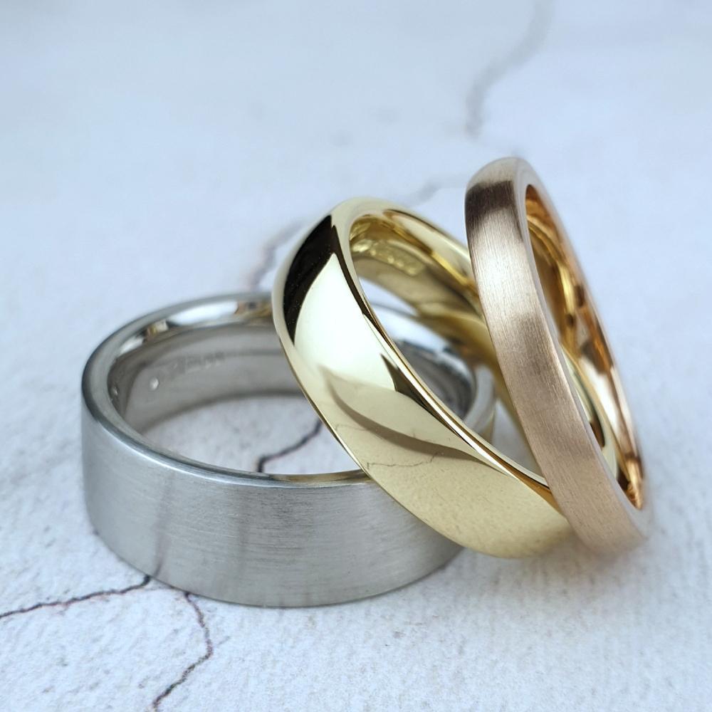 Plain wedding rings