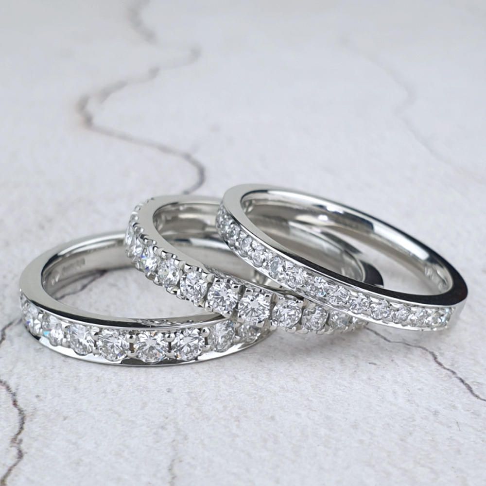 Diamond set wedding rings Diamond set wedding rings