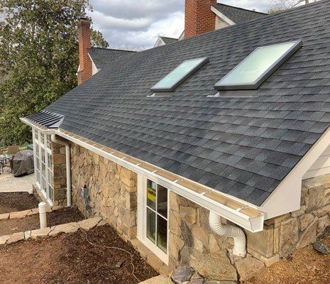 House with New Gutter — Charlottesville, VA — Straightedge Inc. House with New Gutter — Charlottesville, VA — Straightedge Inc.