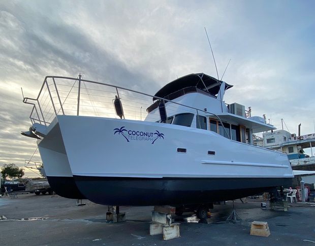 Newly painted boat - Boat Transportation in South Townsville, QLD