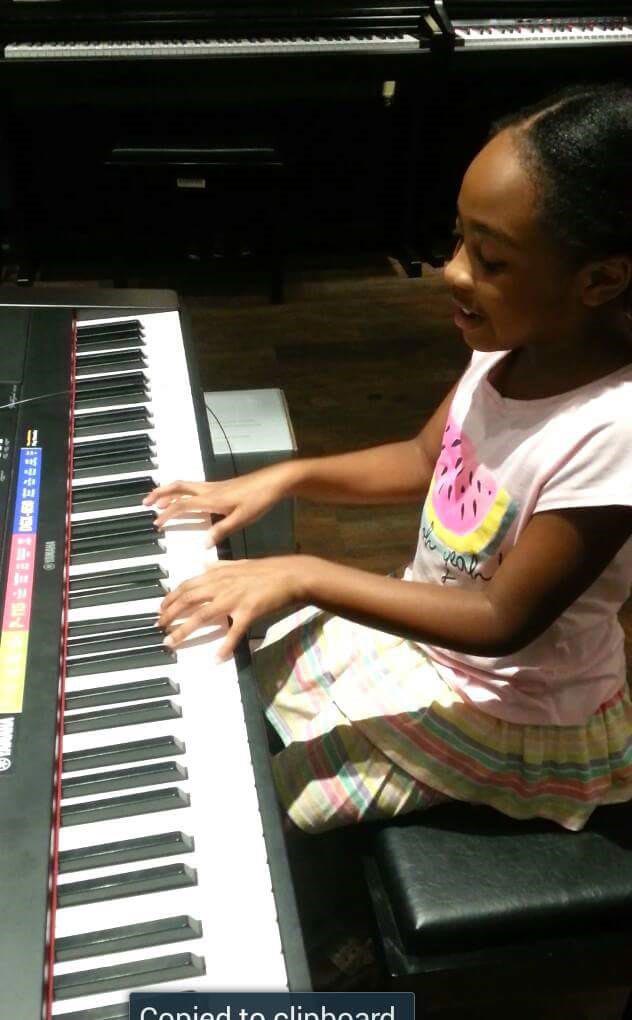Girl Playing Piano — East Bridgewater, MA — Haynes Private Music Lessons