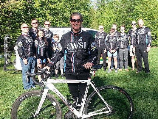 Thanks to the support of my cycling teammates.
