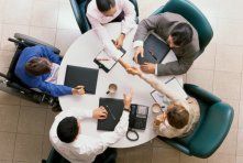 Attorney and Clients working | Taunton, MA | William A. Manganiello