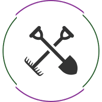 Garden tools icon