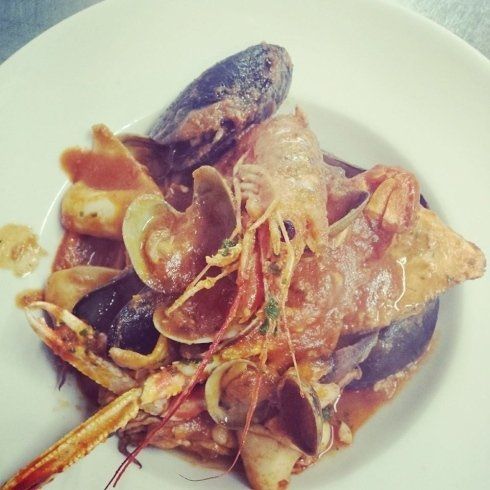 Seafood spaghetti