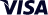 A close up of the word visa on a white background.