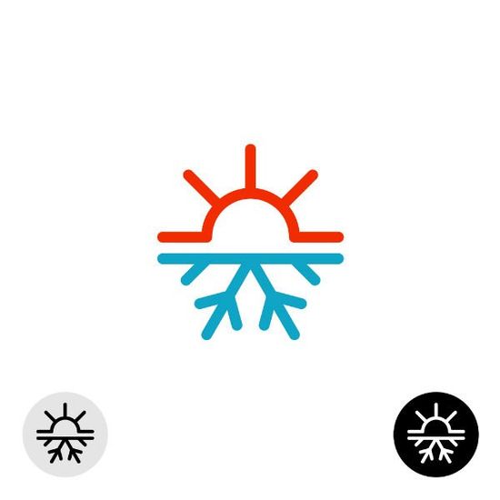 Icona - freddo e caldo