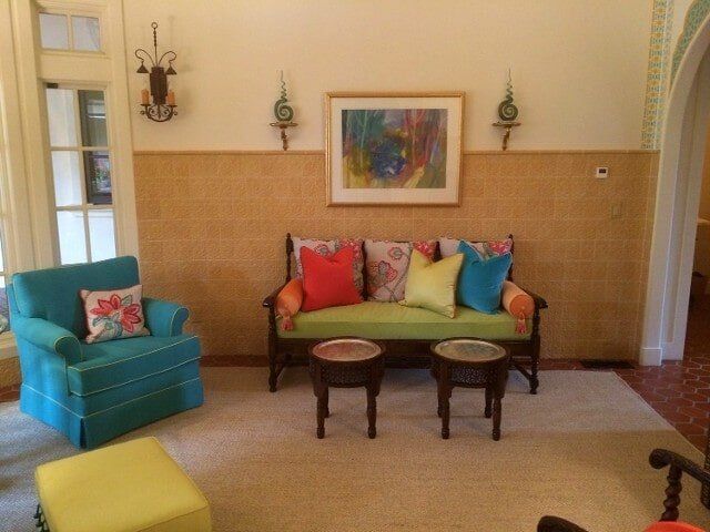Blue Chair Upholstered